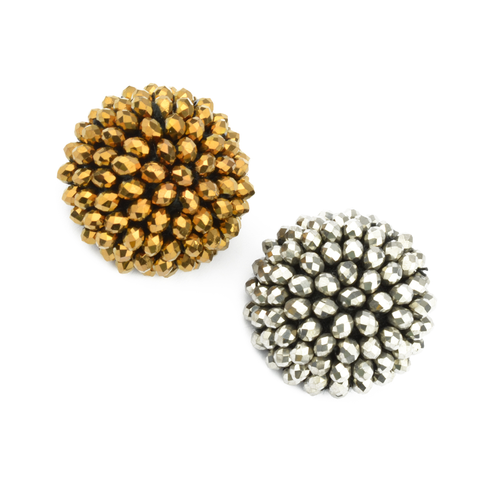 Bouton demie sphère pierres 03cm Bouton demie sphère pierres 03cm