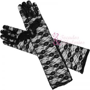 Guantes de encaje 45 cm