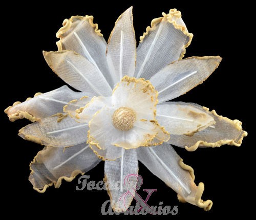 Orquidea perfilada de organdil Orquidea perfilada de organdil