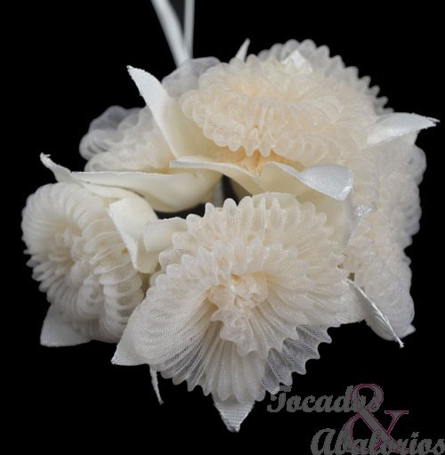 Florecilla organza plisada Florecilla organza plisada