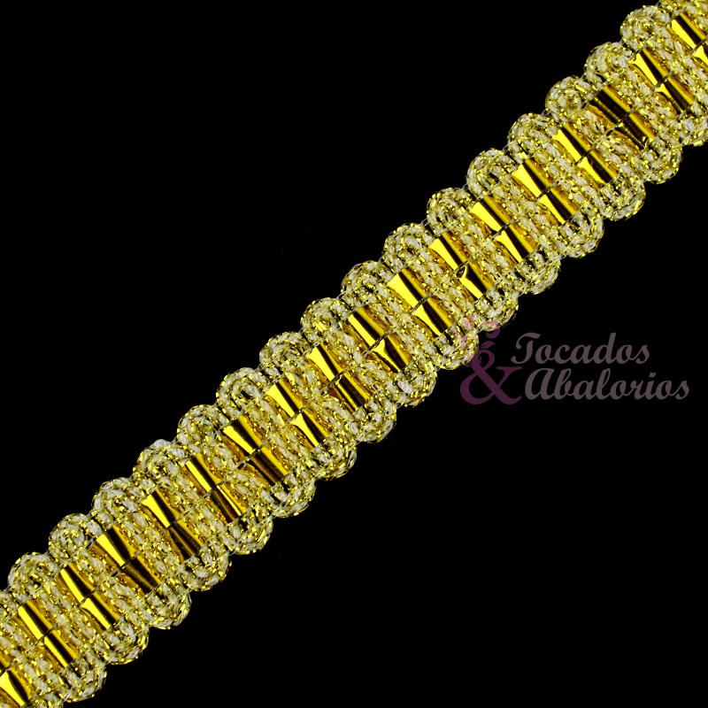 Cinta pasamanería metalizada 25 mm Cinta pasamanería metalizada 25 mm