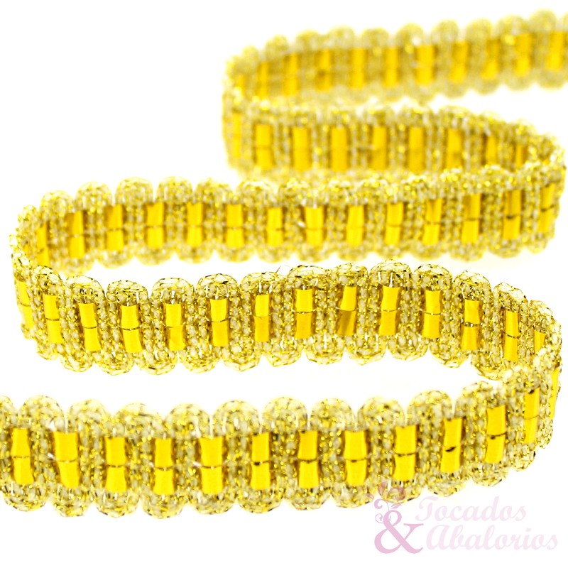 Cinta pasamanería metalizada 25 mm Cinta pasamanería metalizada 25 mm