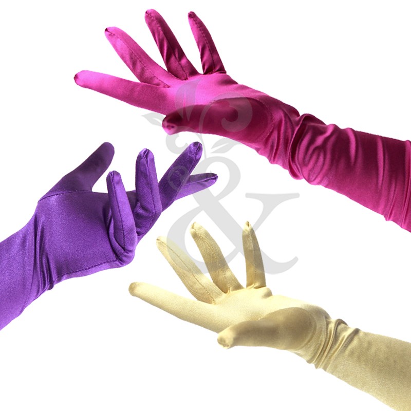 Guantes Raso Largos Guantes Raso Largos