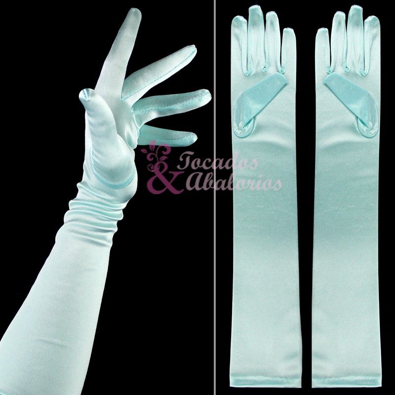 Guantes Raso Largos Guantes Raso Largos