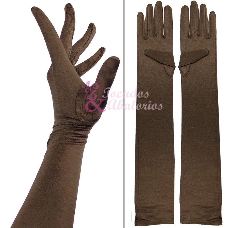 Guantes Raso Largos Guantes Raso Largos