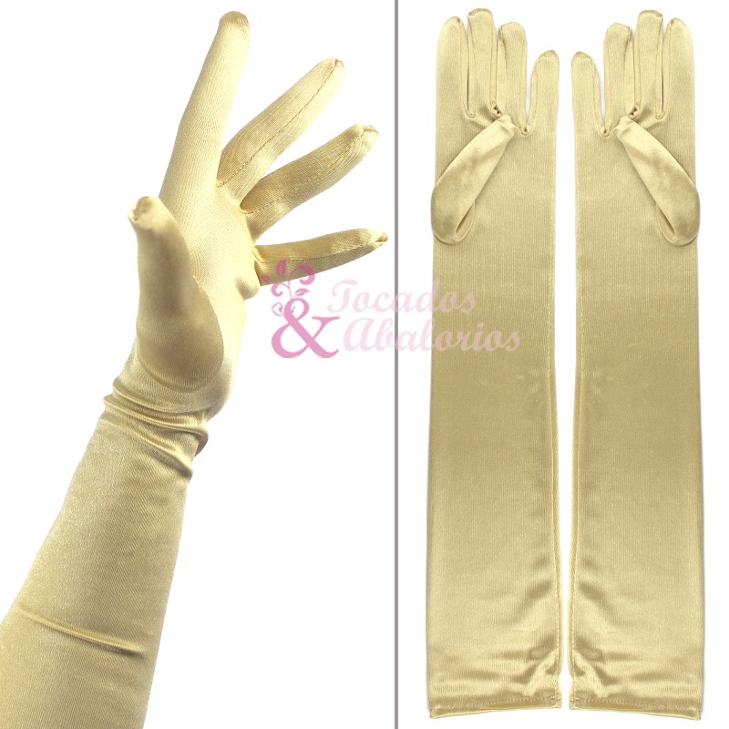 Guantes Raso Largos Guantes Raso Largos