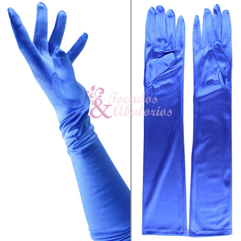 Guantes Raso Largos Guantes Raso Largos