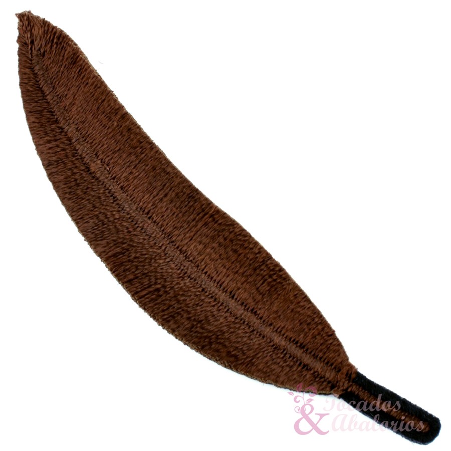 Pluma bordada termoadhesiva 7cm. Pluma bordada termoadhesiva 7cm.