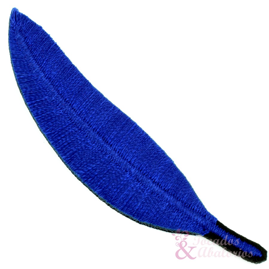 Pluma bordada termoadhesiva 7cm. Pluma bordada termoadhesiva 7cm.