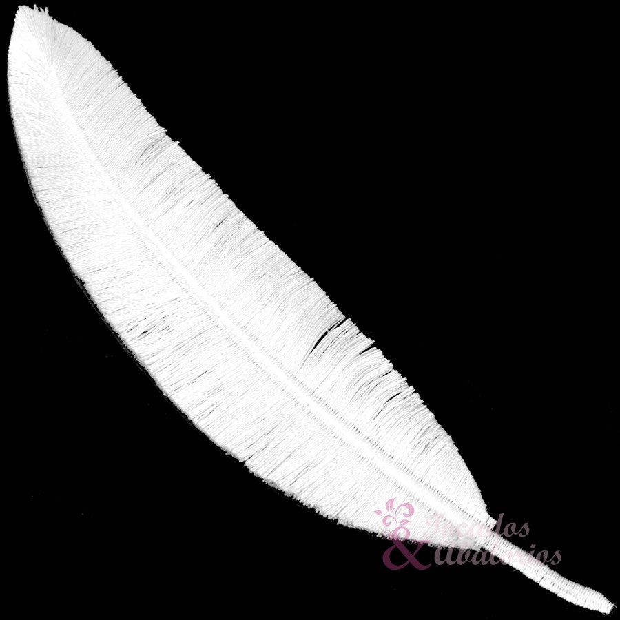 Pluma bordada 14CM. termoadhesiva Pluma bordada 14CM. termoadhesiva