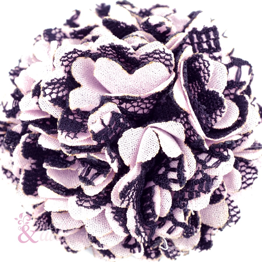 Flor clavel tela/encaje 6 cm. Flor clavel tela/encaje 6 cm.