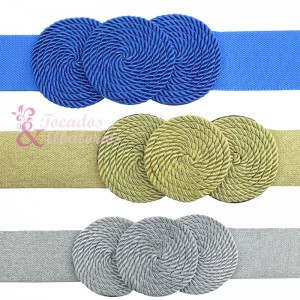 Cinturón de cordón de seda