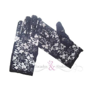 guantes cortos con encaje