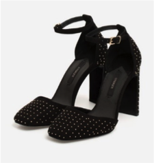 zapatos negro fiesta