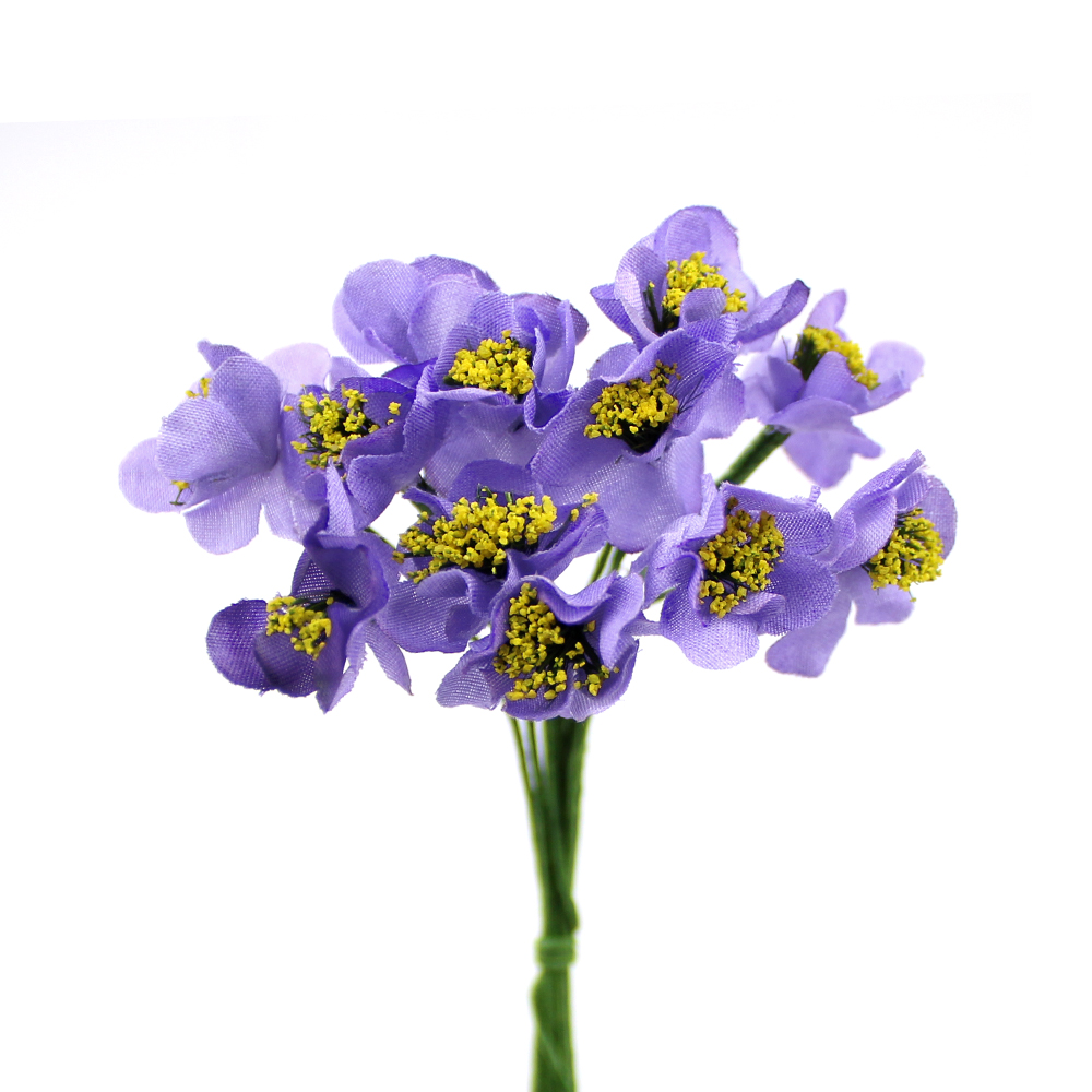 BOUQUET DE FLEURS AVEC PISTILS 10X05CM lilas BOUQUET DE FLEURS AVEC PISTILS 10X05CM lilas