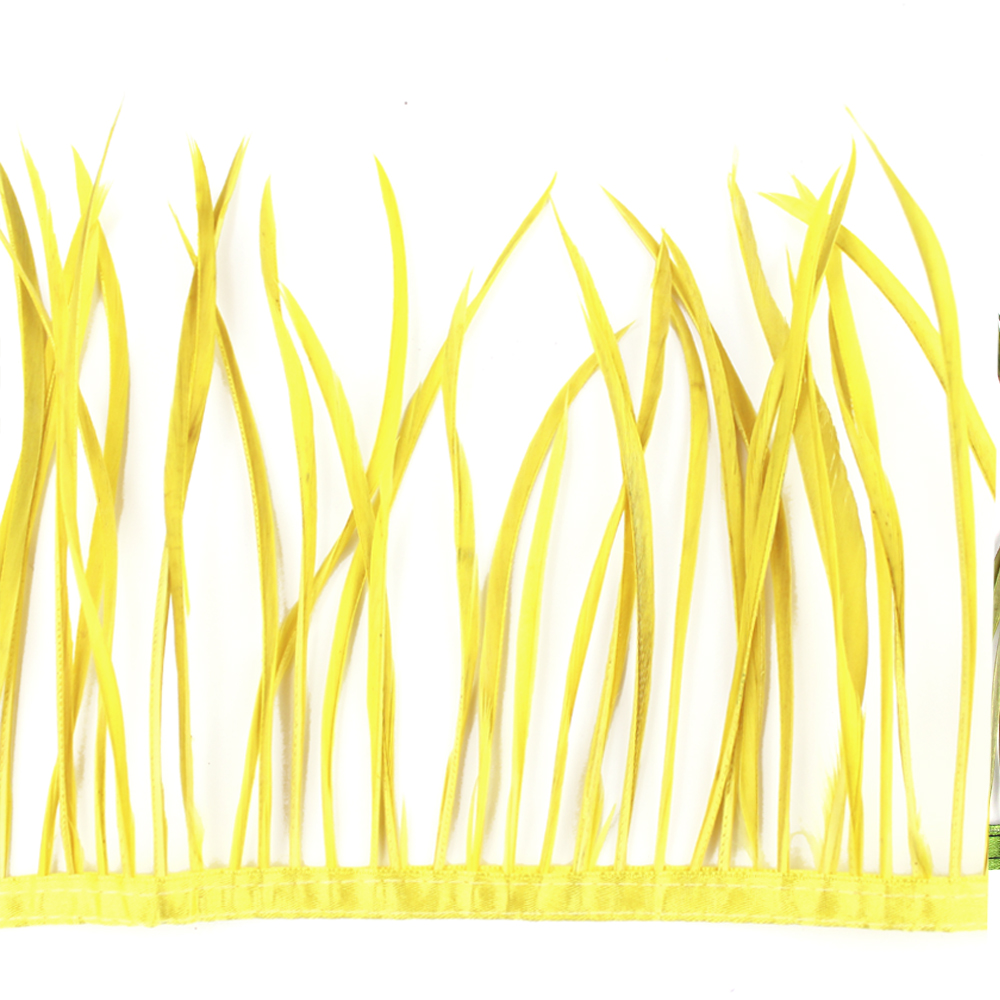 GALON PLUMES OIE jaune GALON PLUMES OIE jaune