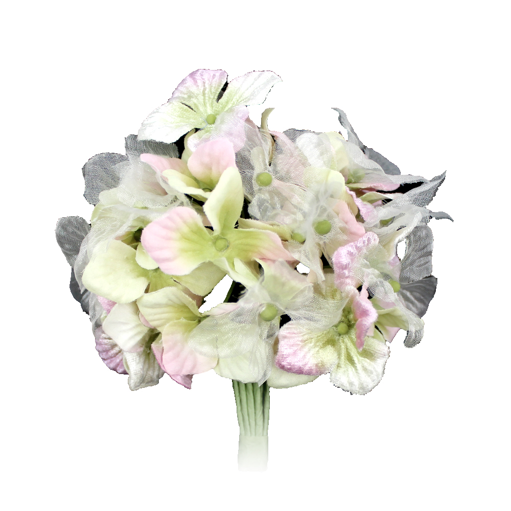 HORTENSIA 10CM rose vert HORTENSIA 10CM rose vert