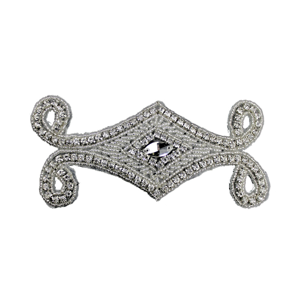 aplique baroque 15×7 cm argent aplique baroque 15×7 cm argent