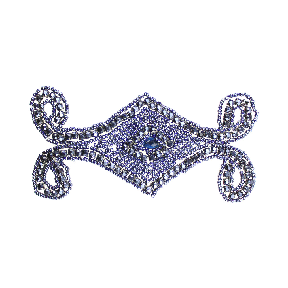 aplique baroque 15×7 cm bleu petrol aplique baroque 15×7 cm bleu petrol