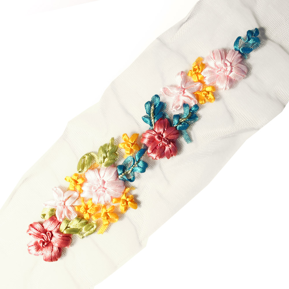 applique brode fleurs rose applique brode fleurs rose