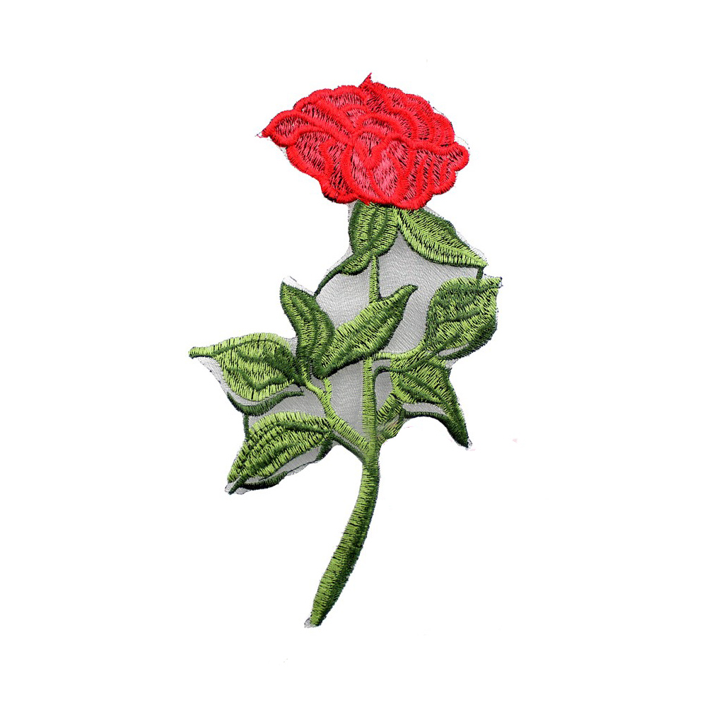 applique brode rose 2 applique brode rose 2