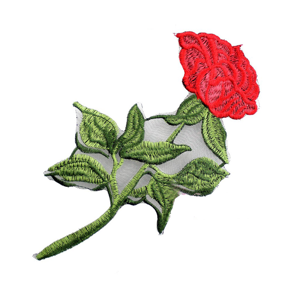 applique brode rose applique brode rose