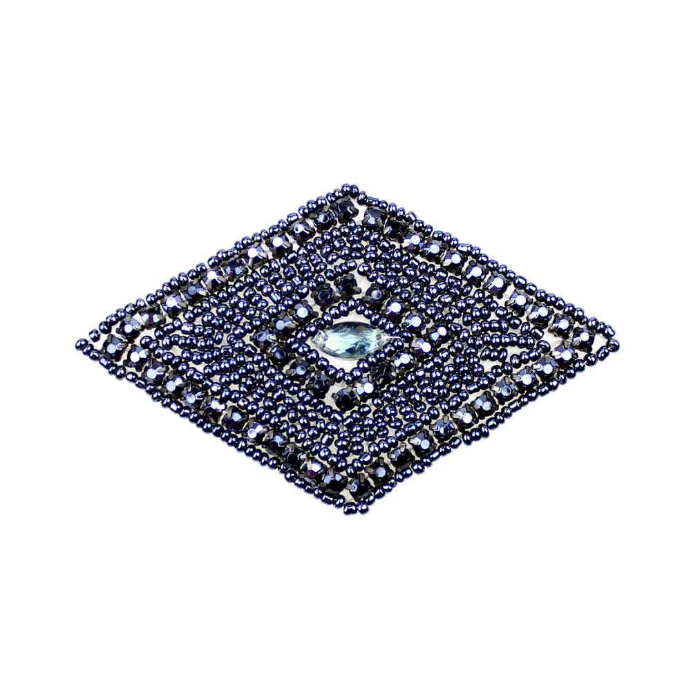 applique thermocollant pierres 10X5,5 cm bleu petrol applique thermocollant pierres 10X5,5 cm bleu petrol