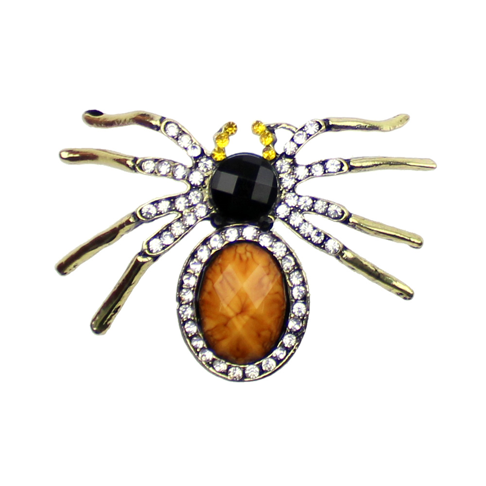 araignee laiton- strass araignee laiton- strass