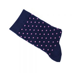 chaussettes pois rose