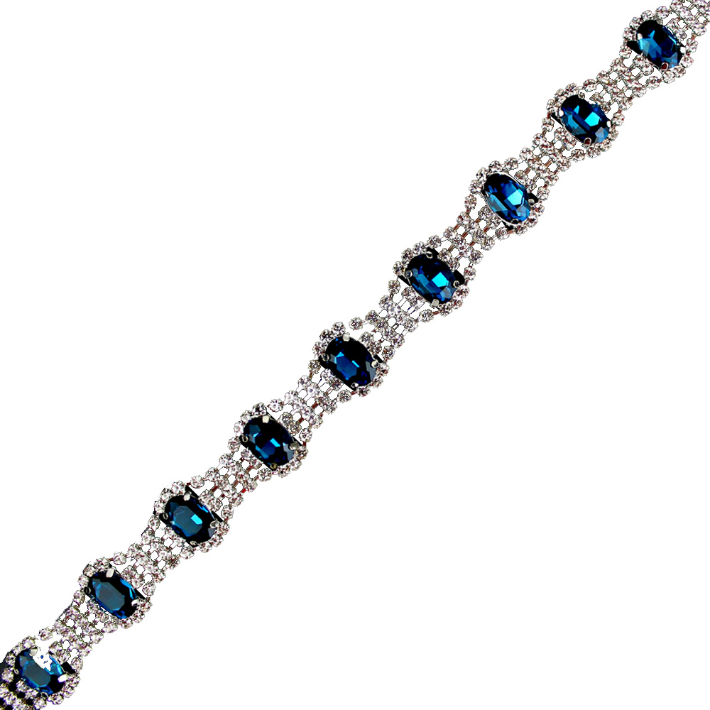 galon strass pierres bleu outremer galon strass pierres bleu outremer
