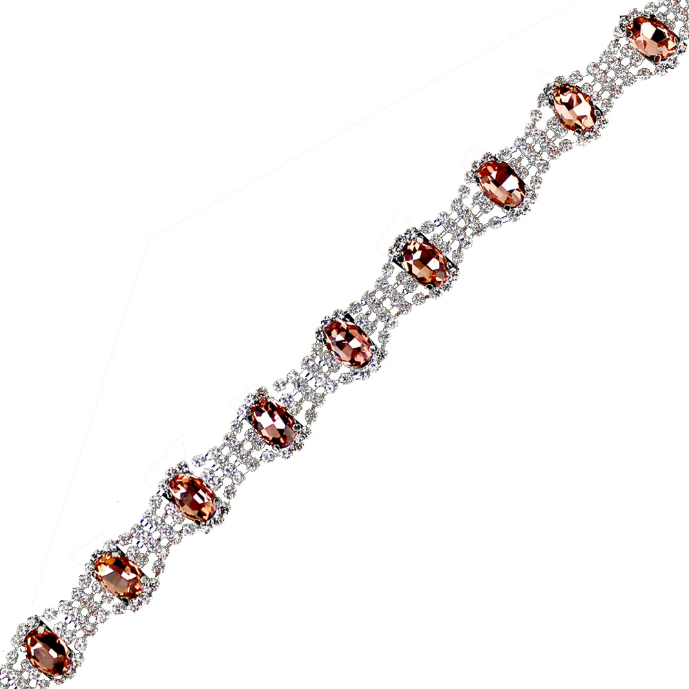 galon strass pierres saumon galon strass pierres saumon