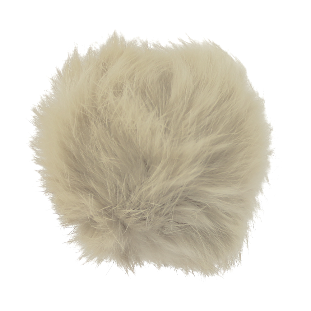 pompon lapin 80 mm ecru pompon lapin 80 mm ecru