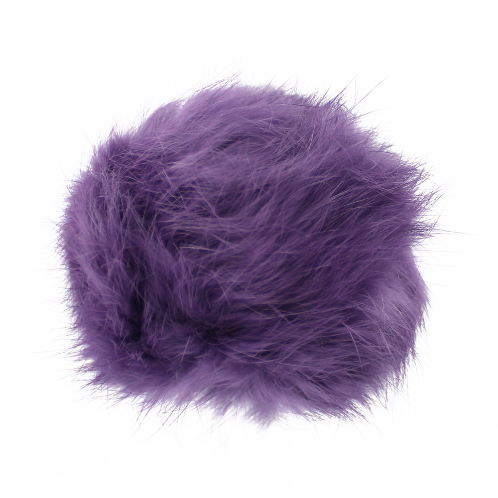 pompon lapin 80 mm violet pompon lapin 80 mm violet