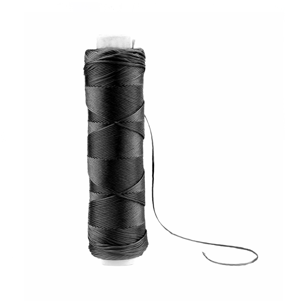 bobine fil soie noir