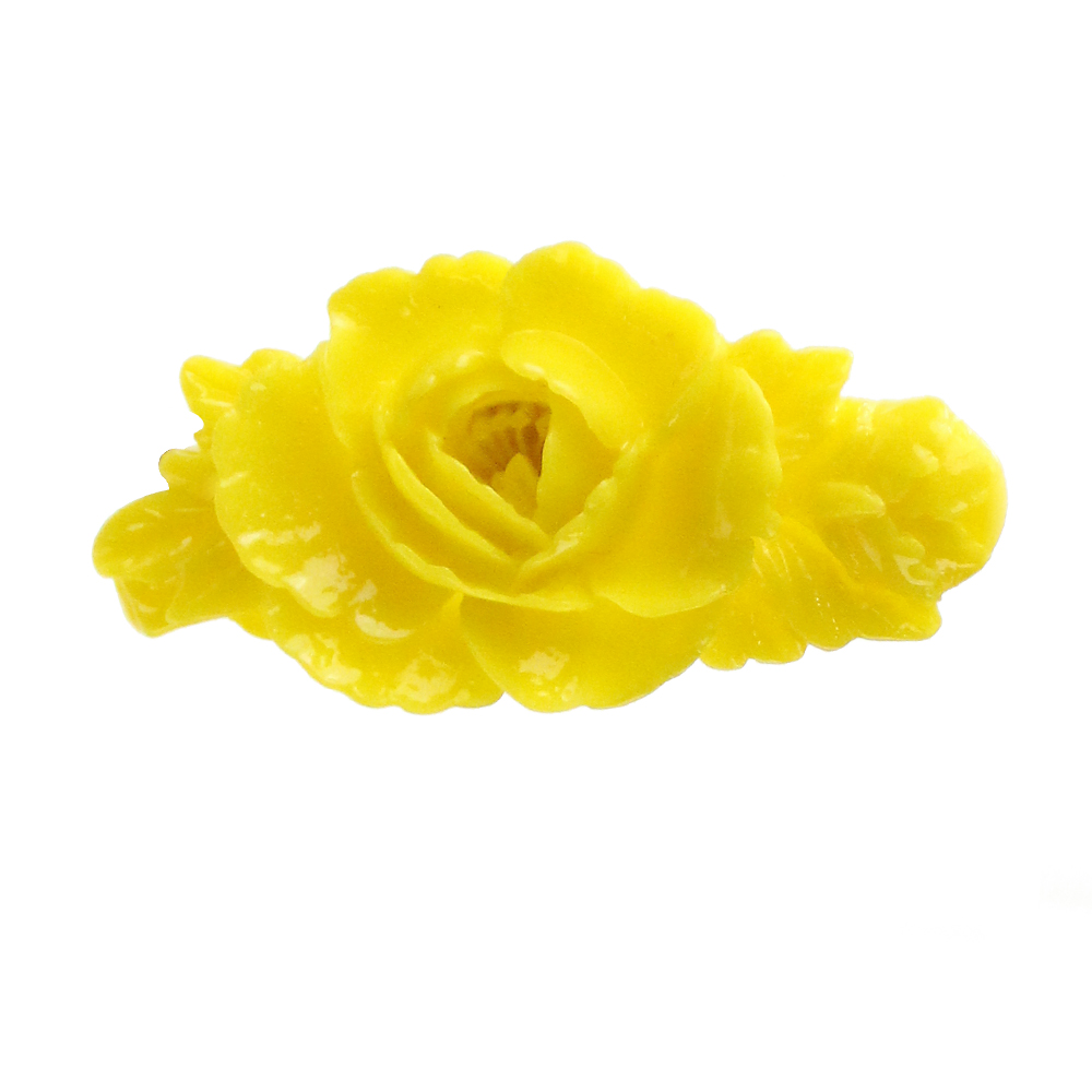 broche pivoine jaune broche pivoine jaune